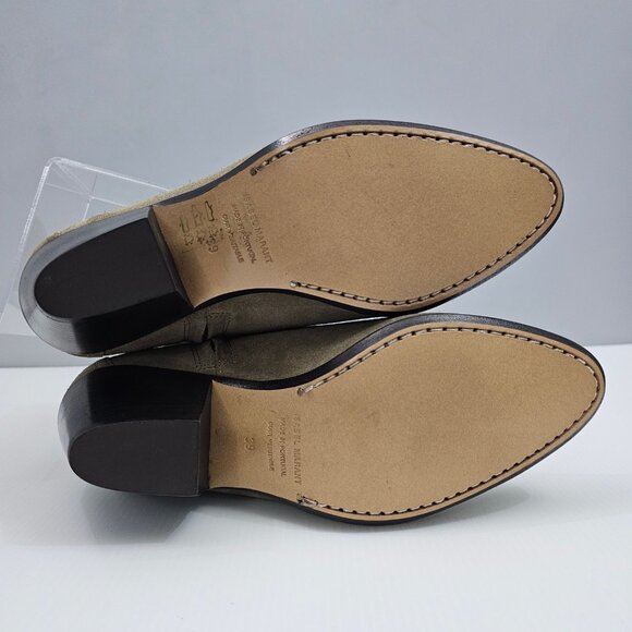 NEW Isabel Marant Dacken Classic Ankle Bootie Womens EU 39 Taupe Suede Western - Picture 13 of 15